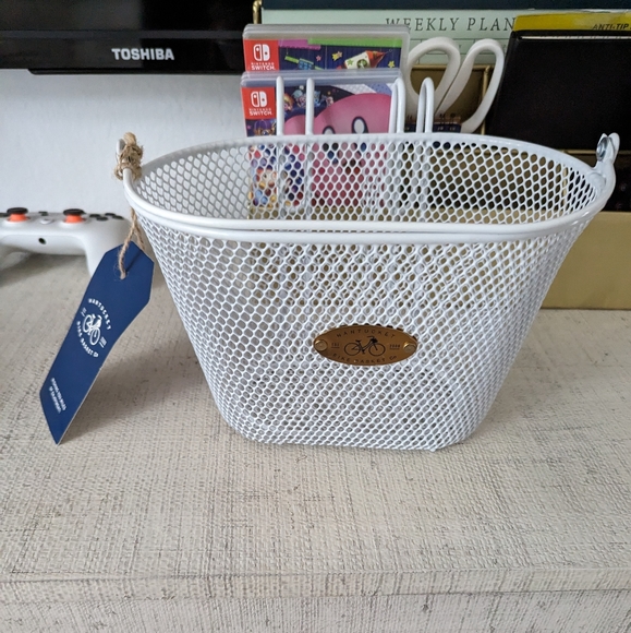 nantucket bike basket co Other Nwt White Metal Nantucket Bike